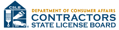 california state license board logo